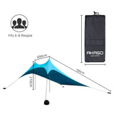 AKASO BT14 Large Portable Beach Canopy - akasooutdoors