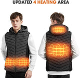 AKASO Nomad Warm Winter Battery Heated Vest for Men - akasooutdoors