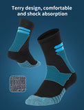 AKASO RC131 Anti-Blister Cushioned Crew Running Socks with COOLMAX and LYCRA Fiber - akasooutdoors