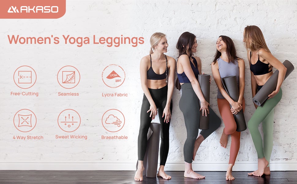 High Waisted Yoga Pants for Women - akasooutdoors